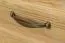 Kleiderschrank | 3 Drehtüren | 5 Fächer | 2 Schubladen | mit Kleiderstange | 133 cm breit | Massivholz | Farbe: Natur Abbildung
