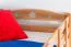 Etagenbett + Bettkasten für Jugendliche 90 x 200 cm | Massivholz: Buche | Natur Lackiert | inkl. Bettkasten | umbaubar in 2 Einzelbetten | inkl. Rollroste Abbildung