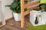 Doppelbett-Hochbett 160 x 200 cm | Massivholz: Buche | Natur Lackiert | umbaubar in Einzelbett | Premium-Qualität | inkl. Rollrost Abbildung