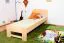 Bettrahmen für Kinder / Kinderbett 80 x 200 cm | Massivholz: Buche | Natur Lackiert Abbildung