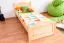 Kinderbett 80 x 200 cm | Massivholz: Kiefer | Natur Lackiert Abbildung
