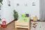 Kinderbett 90 x 200 cm | Massivholz: Kiefer | Natur Lackiert Abbildung
