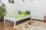 Kinderbett 90 x 200 cm | Massivholz: Kiefer | Weiß Lackiert Abbildung
