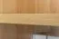 Kleiderschrank | 3 Drehtüren | 5 Fächer | 2 Schubladen | mit Kleiderstange | 133 cm breit | Massivholz | Farbe: Natur Abbildung