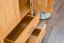 90 cm breiter Kleiderschrank mit 2 Türen, 4 Fächern und 2 Schubladen aus Massiv-Holz | Farbe: Natur | Tiefe: 40 cm Abbildung