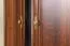 88 cm breiter Kleiderschrank mit 2 Türen und 2 Schubladen | Farbe: Dunkelbraun | Tiefe: 49 cm Abbildung