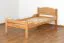 Kinderbett 90 x 190 cm | Massivholz: Buche | Natur Lackiert Abbildung