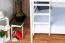 Breites Massivholz Stockbett für Kinder und Jugendliche | Matratzenmaß: 160 x 190 cm | Weiß Lackiert | umbaubar in 2 Einzelbetten | Premium-Qualität | inkl. Rollroste Abbildung