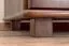 Schmaler Kleiderschrank | 2 Drehtüren | 4 Fächer | mit Kleiderstange | 80 cm breit | Massivholz | Farbe: Nuss Abbildung