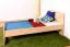 Bettrahmen für Kinder / Kinderbett 80 x 200 cm | Massivholz: Buche | Natur Lackiert Abbildung
