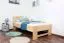 Kinderbett 90 x 200 cm | Massivholz: Buche | Natur Lackiert Abbildung