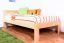 Kinderbett 100 x 200 cm | Massivholz: Kiefer | Natur Lackiert Abbildung