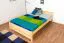 Bettrahmen für Kinder / Kinderbett 140 x 200 cm | Massivholz: Kiefer | Natur Lackiert Abbildung