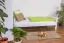 Bettrahmen für Kinder / Kinderbett 90 x 200 cm | Massivholz: Buche | Weiß Lackiert Abbildung
