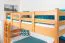 Etagenbett für Jugendliche 90 x 200 cm | Massivholz: Buche | Natur Lackiert | umbaubar in 2 Einzelbetten | inkl. Rollroste Abbildung