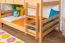 Etagenbett für Jugendliche 120 x 190 cm | Massivholz: Buche | Natur Lackiert | umbaubar in 2 Einzelbetten | inkl. Rollroste Abbildung