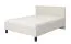 Doppelbett | neutrales Design | Farbe: Kaschmir | Liegefläche: 160 x 200 cm | Beine: Schwarz | ABS-Kantenschutz