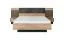 Modernes Doppelbett mit Stauraum Chebba 03, Farbe: Eiche Artisan / Anthrazit - Abmessungen: 104 x 163 x 210 cm (H x B x T)