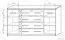 Kommode Pamulang 12, Farbe: Sonoma Eiche - Abmessungen: 91 x 162 x 40 cm (H x B x T)
