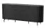 Elegantes Schlafzimmer - Set H Annelin, 4-teilig, in Schwarz, bestehend aus 2 Kommoden mit Schubladen, 1 Vitrine, 1 Beistelltisch, Soft-Close