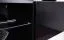 Schwarzer TV-Unterschrank mit blauer LED-Beleuchtung Möllen 22, Farbe: Schwarz - Abmessungen: 30 x 120 x 40 cm (H x B x T), mit Push-to-open Funktion