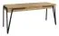 Schreibtisch Kastav 48, Farbe: Eiche / Schwarz, teilmassiv - 79 x 180 x 75 cm (H x B x T)