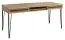 Schreibtisch Buzet 17, Farbe: Eiche / Schwarz, teilmassiv - Abmessungen: 79 x 174 x 75 cm (H x B x T)