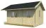 Gartenhaus Thaneller inkl. Fußboden - 40 mm Blockbohlenhaus, Grundfläche: 16,8 m², Satteldach