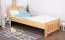 Kinderbett 90 x 200 cm | Massivholz: Kiefer | Natur Lackiert Abbildung