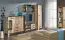 Schmaler Kleiderschrank | 1 Drehtür | 1 Schublade | 50 cm breit | Farbe: Braun Abbildung