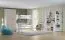 Drehtürenschrank / Kleiderschrank 18, Farbe: Weiß / Creme - Abmessungen: 236 x 84 x 56 cm (H x B x T)