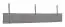 Polsterung für Kopfteil, Farbe: Grau - Abmessungen: 25 x 180 x 3 cm (H x B x T)