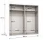 Drehtürenschrank mit zwei Spiegeltüren Korab 78, Farbe: Eiche Artisan, zwei Fächer, 2 Meter breit, zwei Kleiderstangen, Griffe: Schwarz, Soft-Close-Funktion