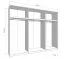 Kleiderschrank | 3-türig | 1 Spiegeltür | Farbe: Opak Weiß | 3 Kleiderstangen | Maße: 167 x 61 x 217 cm | sehr breit | 3 Fächer | viel Stauraum
