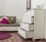 Kommode Kiefer massiv Vollholz weiß lackiert 014 - Abmessung 100 x 100 x 42 cm (H x B x T)