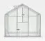 Gewächshaus - Glashaus Rucola L5, Wände: 4 mm gehärtetes Glas, Dach: 6 mm HKP mehrwandig, Grundfläche: 4,80 m² - Abmessungen: 220 x 220 cm (L x B)