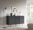 Wohnzimmer - Set A Margate, 3-teilig, Farbe: Schwarz