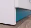 Kinderzimmer - Drehtürenschrank / Kleiderschrank Frank 01, Farbe: Weiß / Blau - 189 x 90 x 50 cm (H x B x T)
