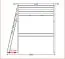 Hochbett Andreas Buche massiv natur, inkl. Rollrost - 140 x 200 cm