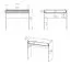 Schminktisch Petkula 08, Farbe: Beige hell - Abmessungen: 78 x 92 x 40 cm (H x B x T), mit 1 Schublade