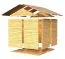 Gartenhaus / Gerätehaus 1,31 x 2,02 Meter (inkl. Dach) | aus Holz | aus vorgefertigten Elementen| unbehandelt | mit Satteldach Abbildung