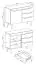 Elegante Kommode Polmadie 07, Farbe: Eiche Artisan / Schwarz - Abmessungen: 83 x 107 x 40 cm (H x B x T), mit zwei Fächern und drei Schubladen