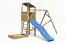 Kinderspielturm / Spielanlage Emil inkl. Doppelschaukel, Sandkasten, Wellenrutsche und Holzdach FSC®