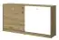 Schrankbett Sirte 16 horizontal, Farbe: Eiche / Weiß matt - Liegefläche: 90 x 200 cm (B x L)
