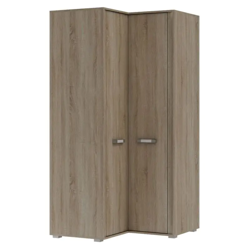 100 cm breiter Kleiderschrank mit 2 Türen | Farbe: Sonoma Eiche Abbildung