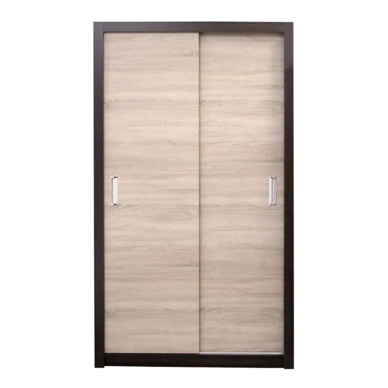 110 cm breiter Kleiderschrank mit 6 Fächern und 2 Türen | Farbe: Sonoma Eiche Abbildung