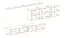 Wohnwand im schlichten Design Balestrand 108, Farbe: Weiß / Eiche Wotan - Abmessungen: 150 x 340 x 40 cm (H x B x T), mit Push-to-open Funktion