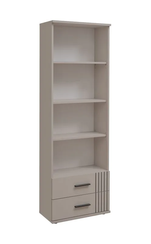 Regal | Kaschmir | 2 Schubladen | Bücherregal | genügend Stauraum | 4 Fächer | 60 x 35 x 175 cm | modernes Design | für Wohnzimmer oder Büro