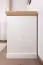 Schreibtisch Badile 17, Farbe: Kiefer Weiß / Braun - 80 x 147 x 55 cm (H x B x T)