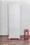 Schrank Kiefer massiv Vollholz weiß lackiert Junco 42 - Abmessung 195 x 65 x 42 cm